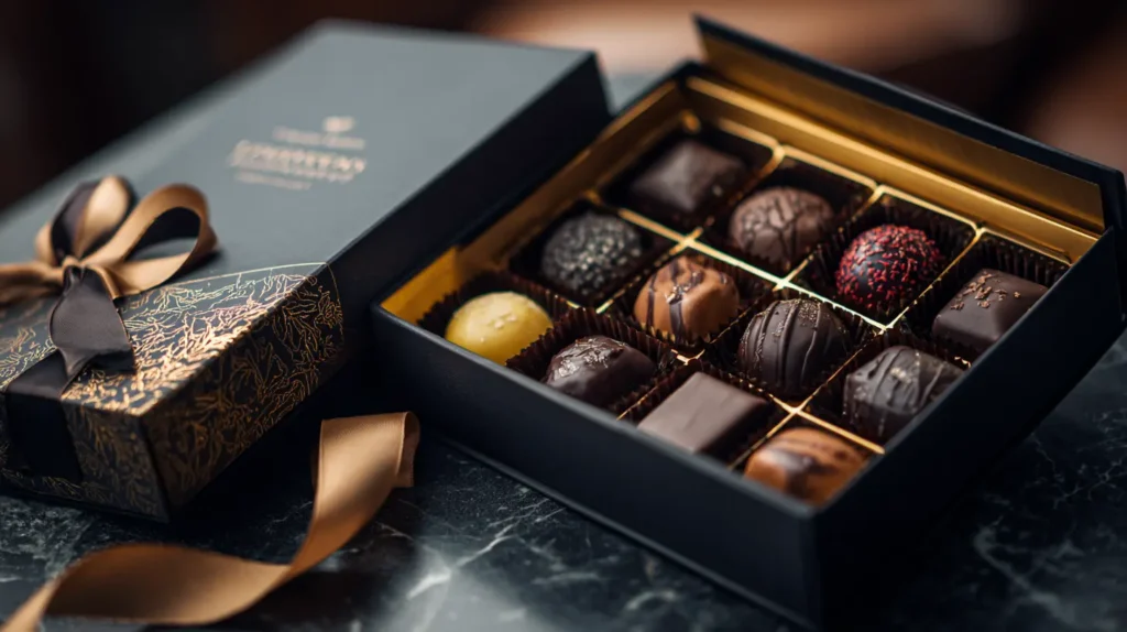 15 unieke cadeaus voor zwangere vrouw 23 Doosje met luxe bonbons