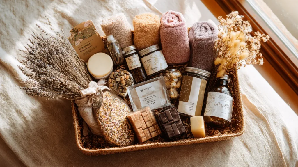 15 unieke cadeaus voor zwangere vrouw 11 Verwenpakket vol met cadeaus voor je zwangere parter