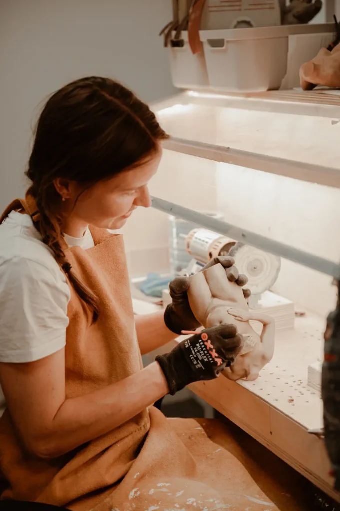 Atelier van buikbeeld